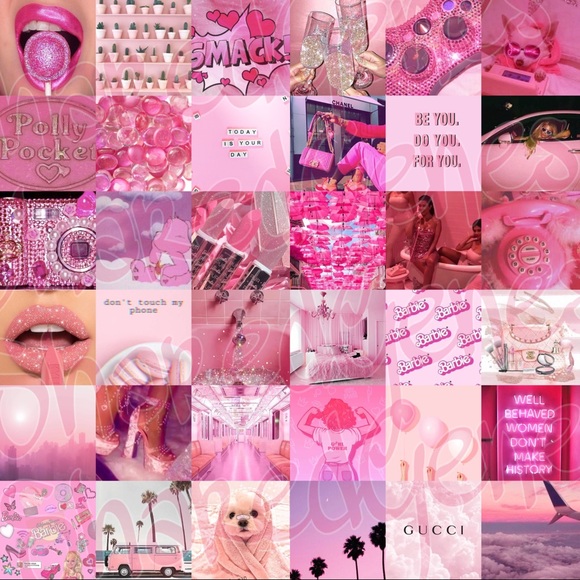 Other | Wall Collage Kit 4 Photos Pink Baddie Boujee | Poshmark